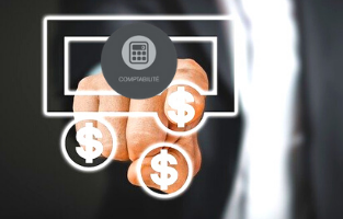 Image of a logo referring to accounting.  