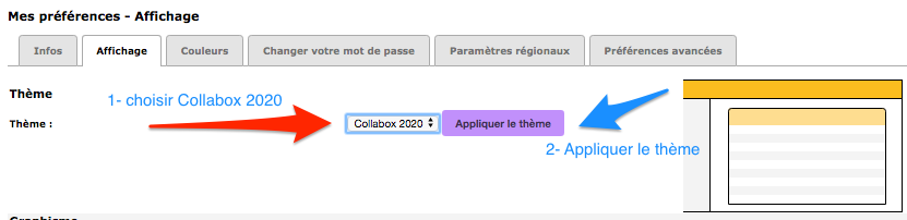 Display the company theme tab.