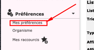 Preferences menu to find out where to configure the interface theme