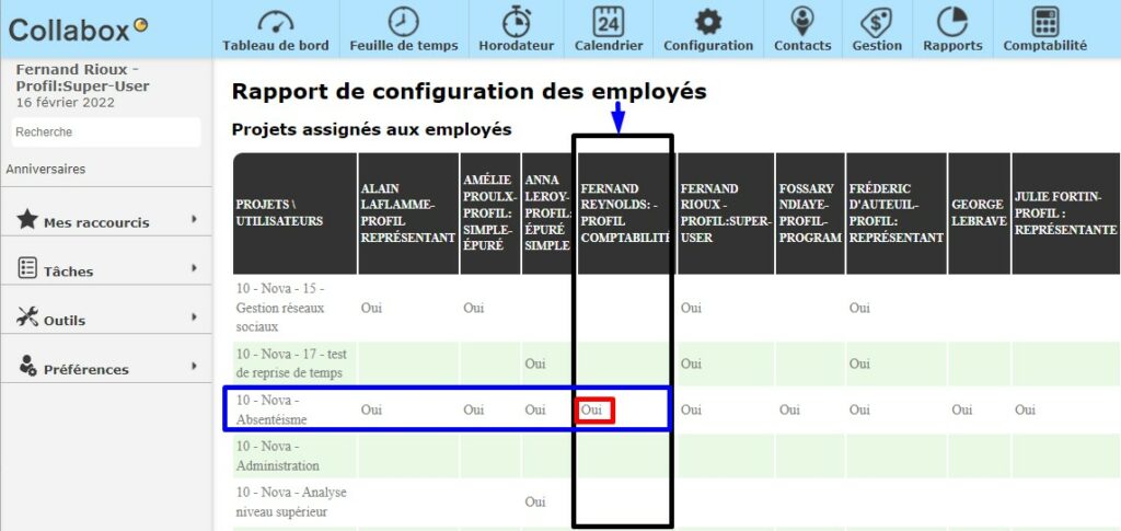 PROJECTS-report-configuration-employees
