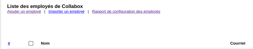 employee configuration report
