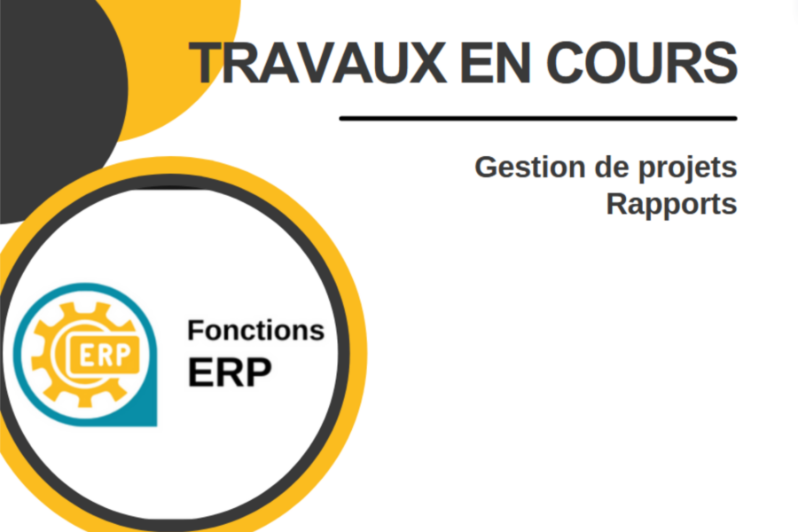 Travaux en cours de vos projets en temps réel