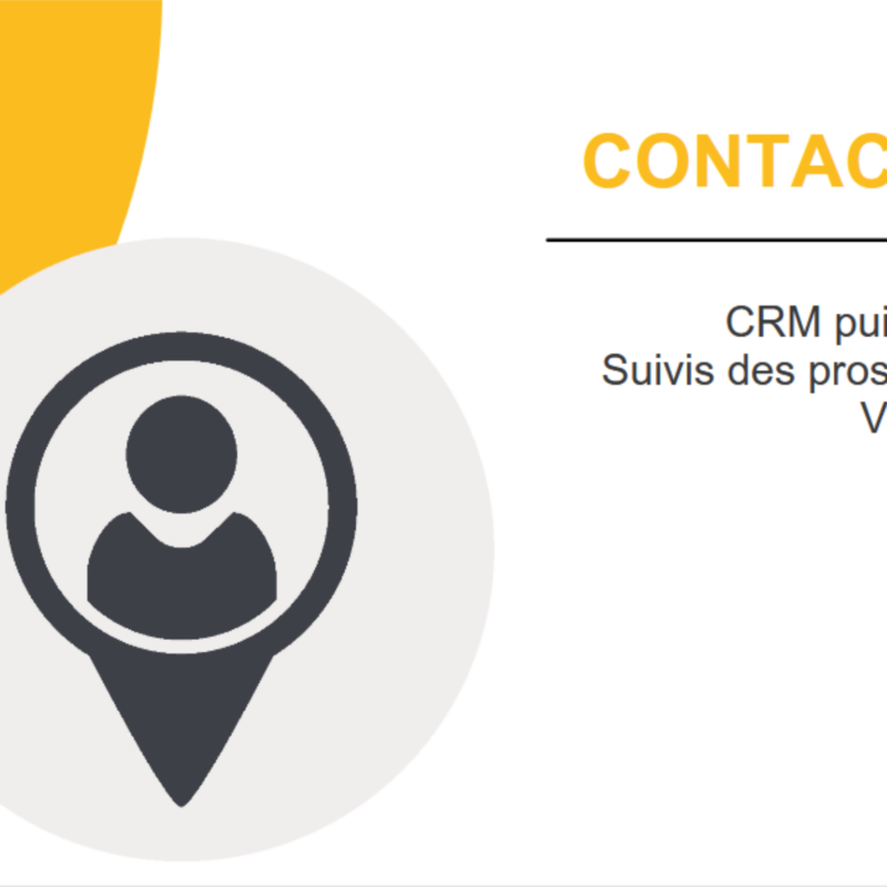Fiche Contacts du CRM