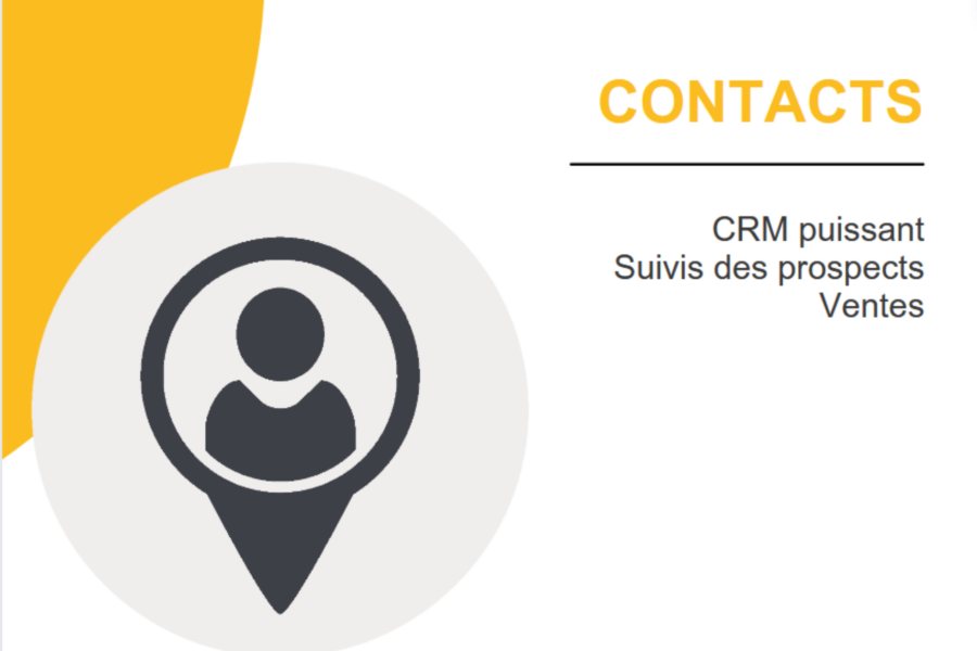 Fiche Contacts du CRM