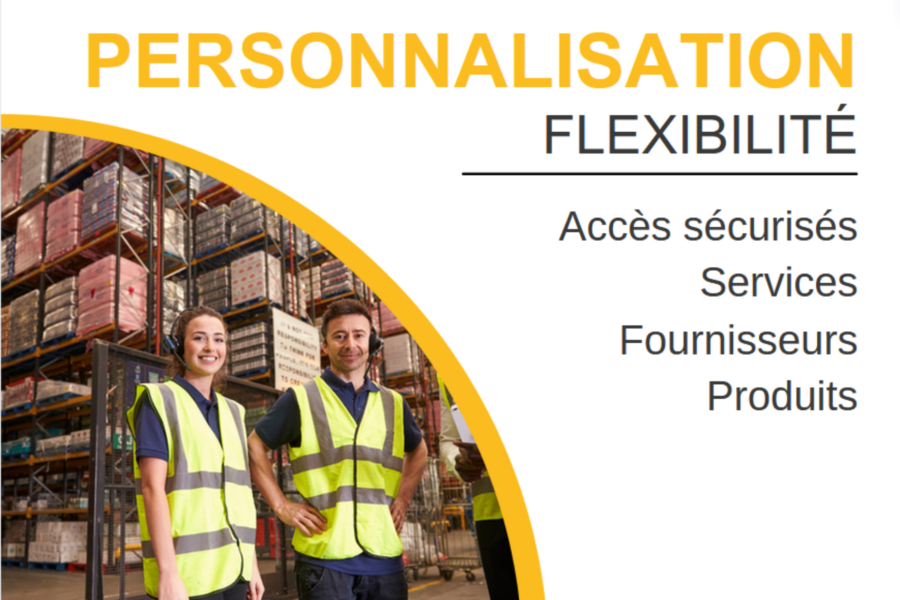 Personnalisation de l'outil Collabox, fiches employés, services, fournisseurs, produits, accès sécurisés.