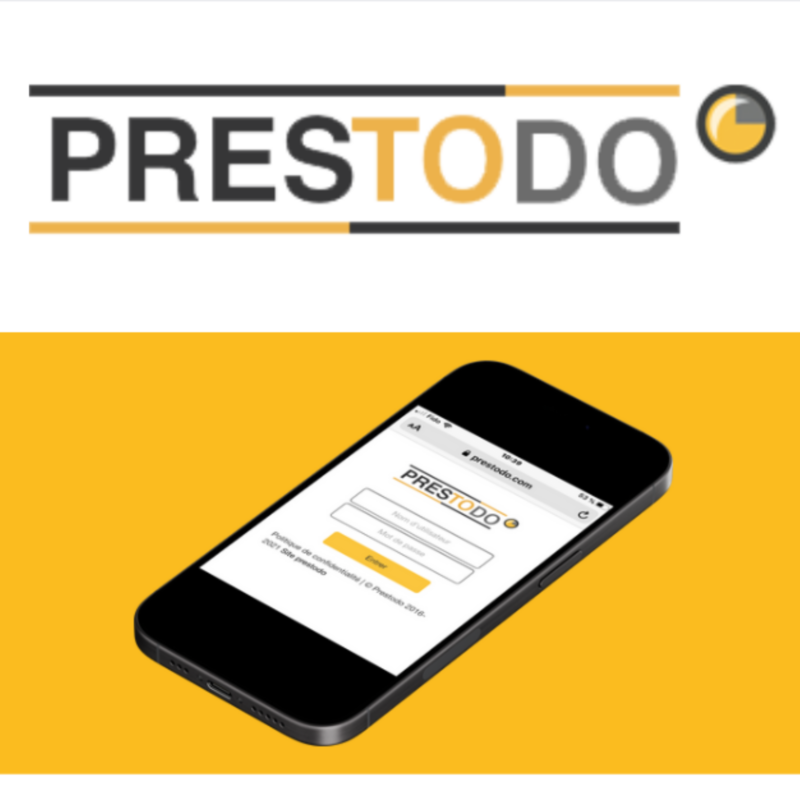 Prestodo, un site pour ajouter rapidement vos tâches sur mobile. Les tâches prestodo s'incorporent au Collabox.