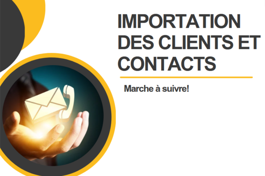 Importation des clients et des contacts à partir d'un fichier .csv