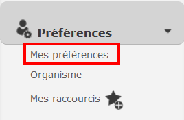 IMenu mes préférences